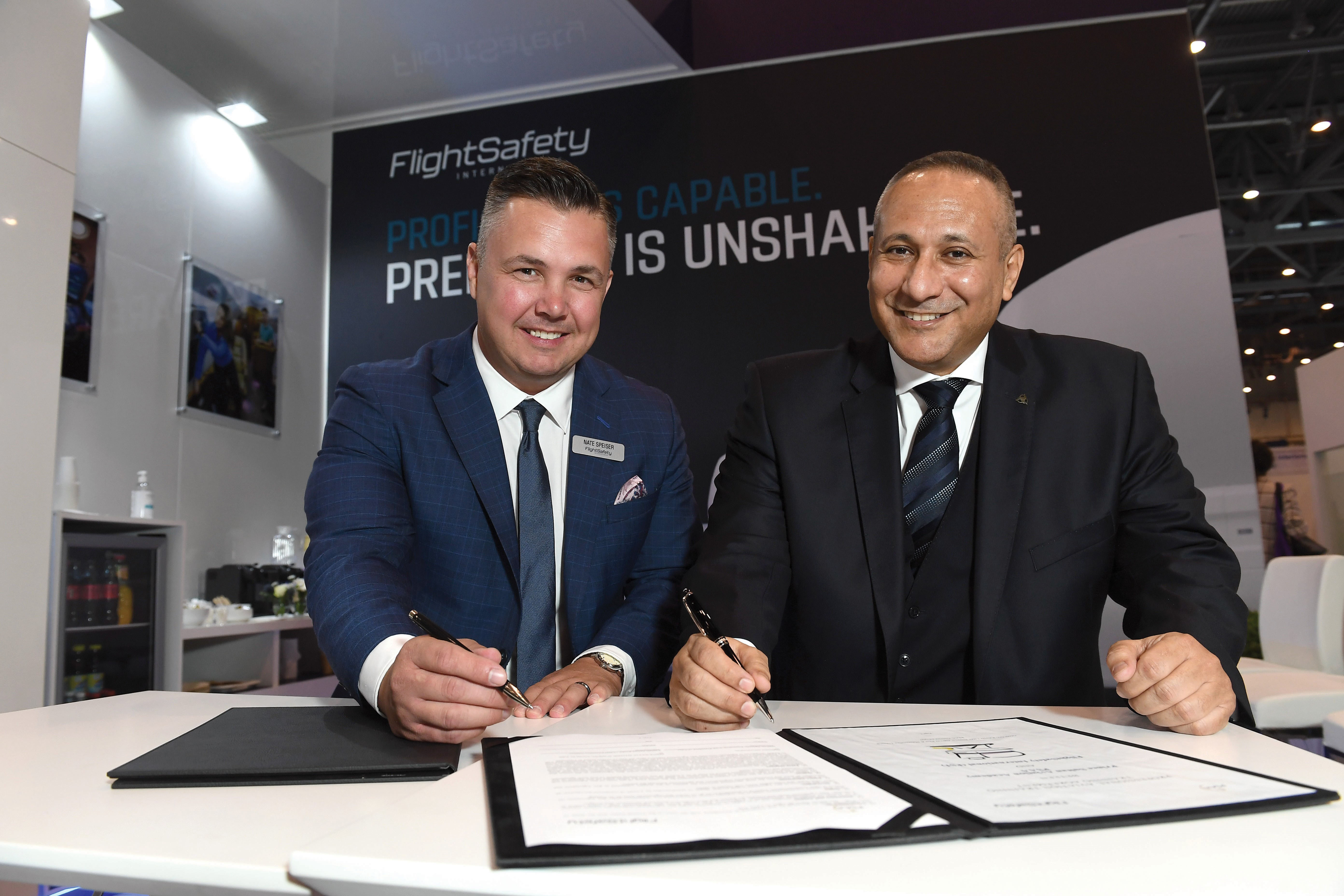 Prince Sultan Aviation Academy, FlightSafety Sign Agreement at EBACE